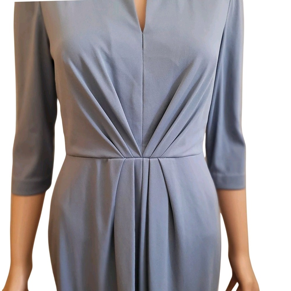 Vintage 60s Blue Pencil Dress Womens S First Lady Church Office Cocktail Middi V - Picture 5 of 16